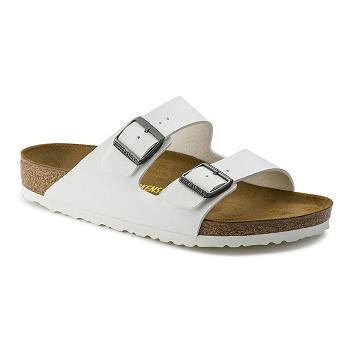 Dámské Arizona Birkenstock Birko Flor Bílé | CZ 64QMA